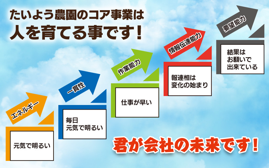 たいよう農園の社員発展計画書